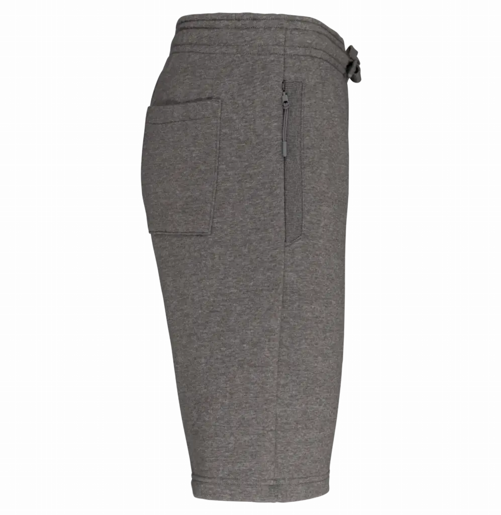 PS_PA1023-S_GREYHEATHER - Hidalgo Multisport-bermuda van fleece kids, grey heather — productfoto 7