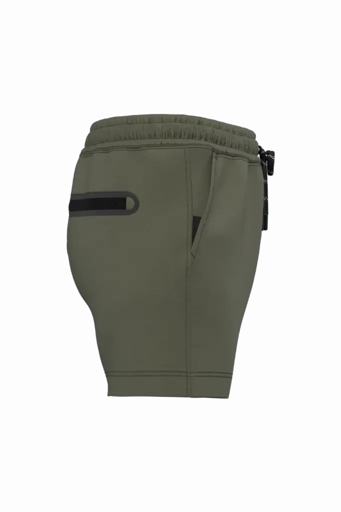 Damesshort, sporty khaki — productfoto 10