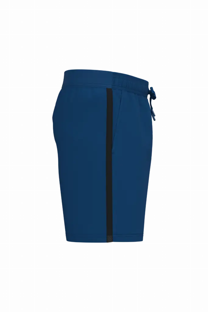 Tweekleurige herenshort, dark royal blue / black — productfoto 6