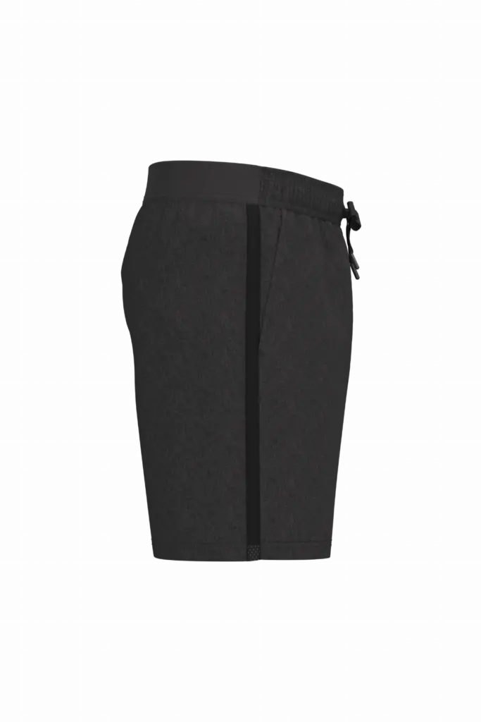 Tweekleurige herenshort, marl dark grey / black — productfoto 7