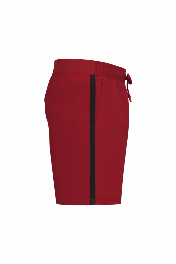 Tweekleurige herenshort, sporty red / black — productfoto 9