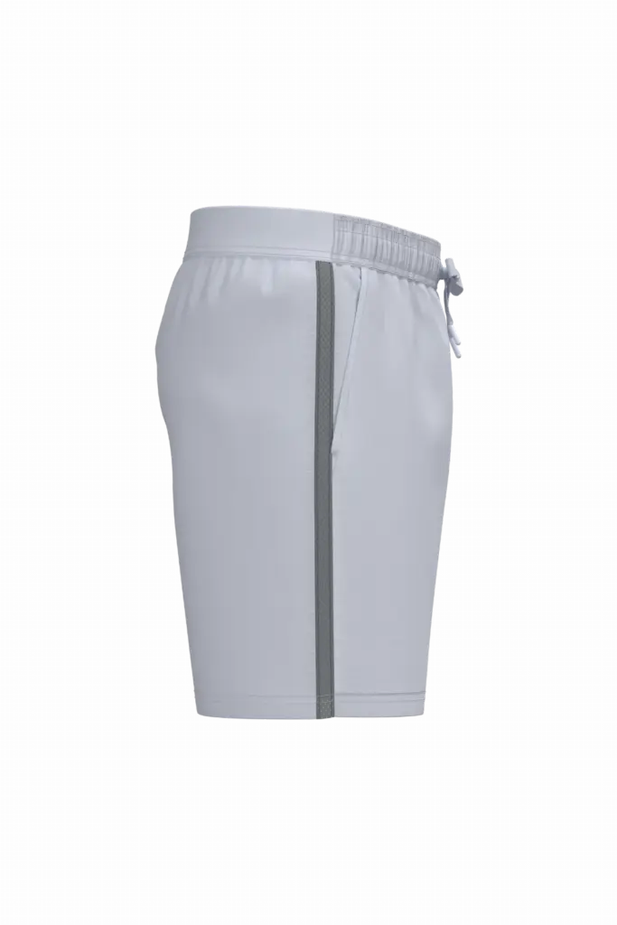 Tweekleurige herenshort, white / fine grey — productfoto 10