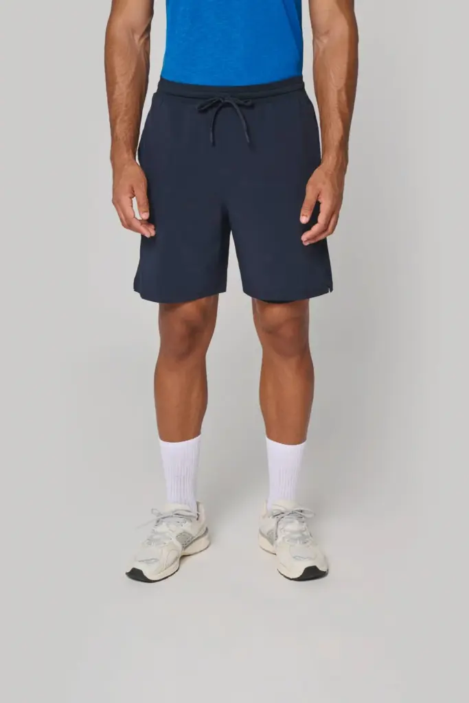 2-in-1 duurzame short met ingewerkte ondershort