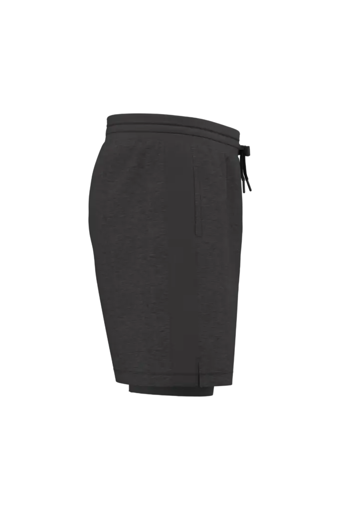 PS_PA1032-S_MARLDARKGREY - Hidalgo 2-in-1 duurzame short met ingewerkte ondershort, marl dark grey — productfoto 6