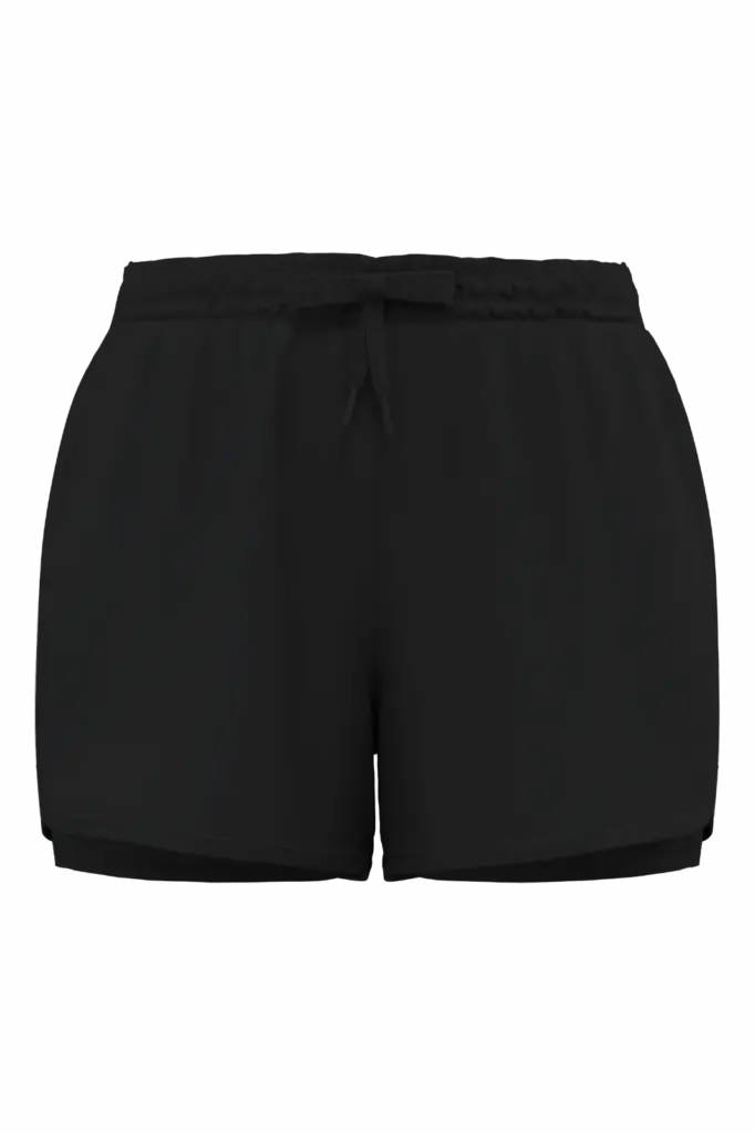 PA1035 - 2-in-1-short met ingenaaid ondershort voor dames, black