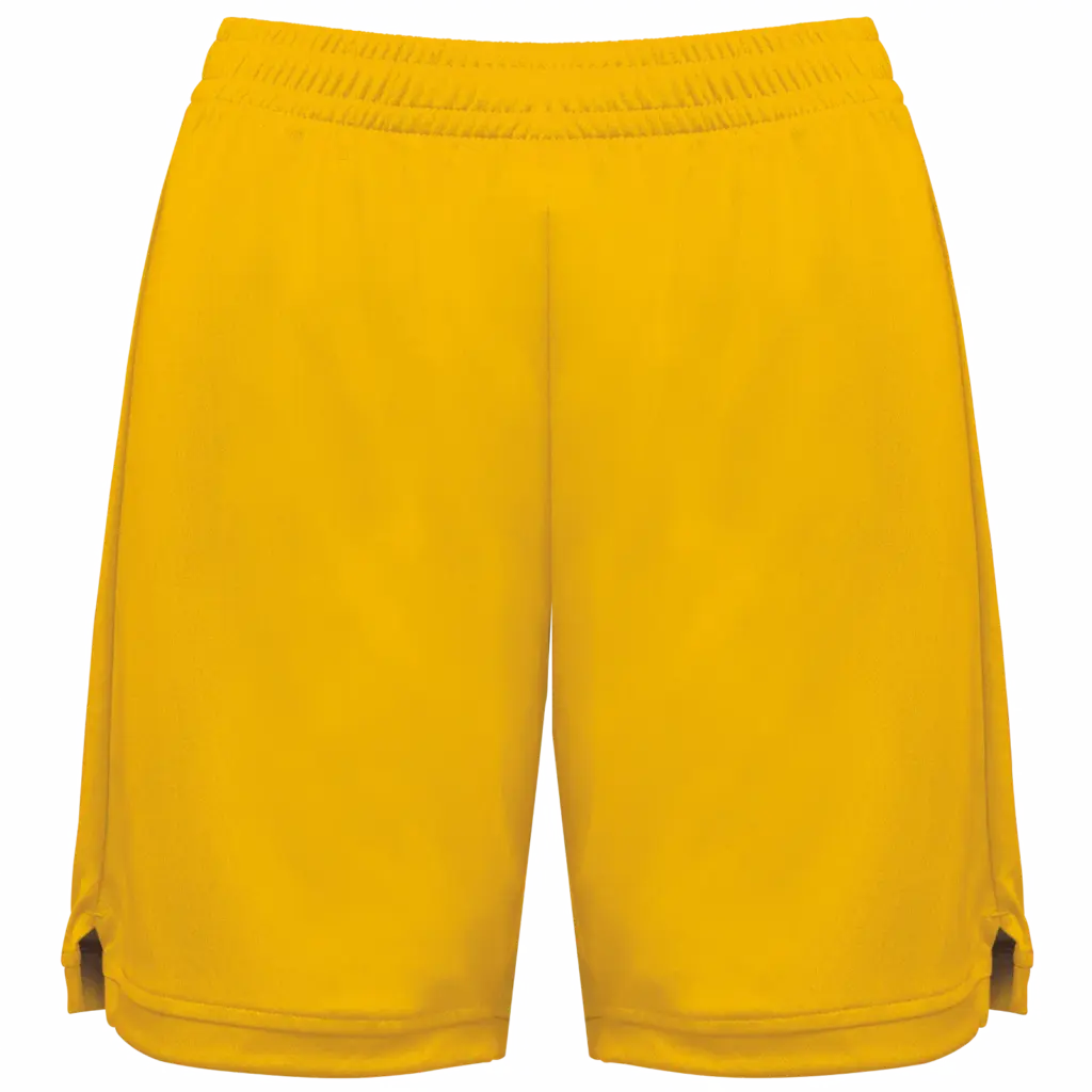 Basketbalshort voor dames, sporty yellow — productfoto 9