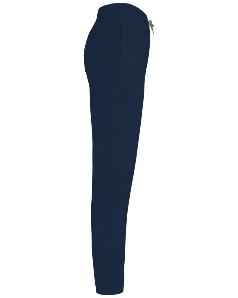 Unisex joggingbroek van licht katoen, navy — productfoto 8