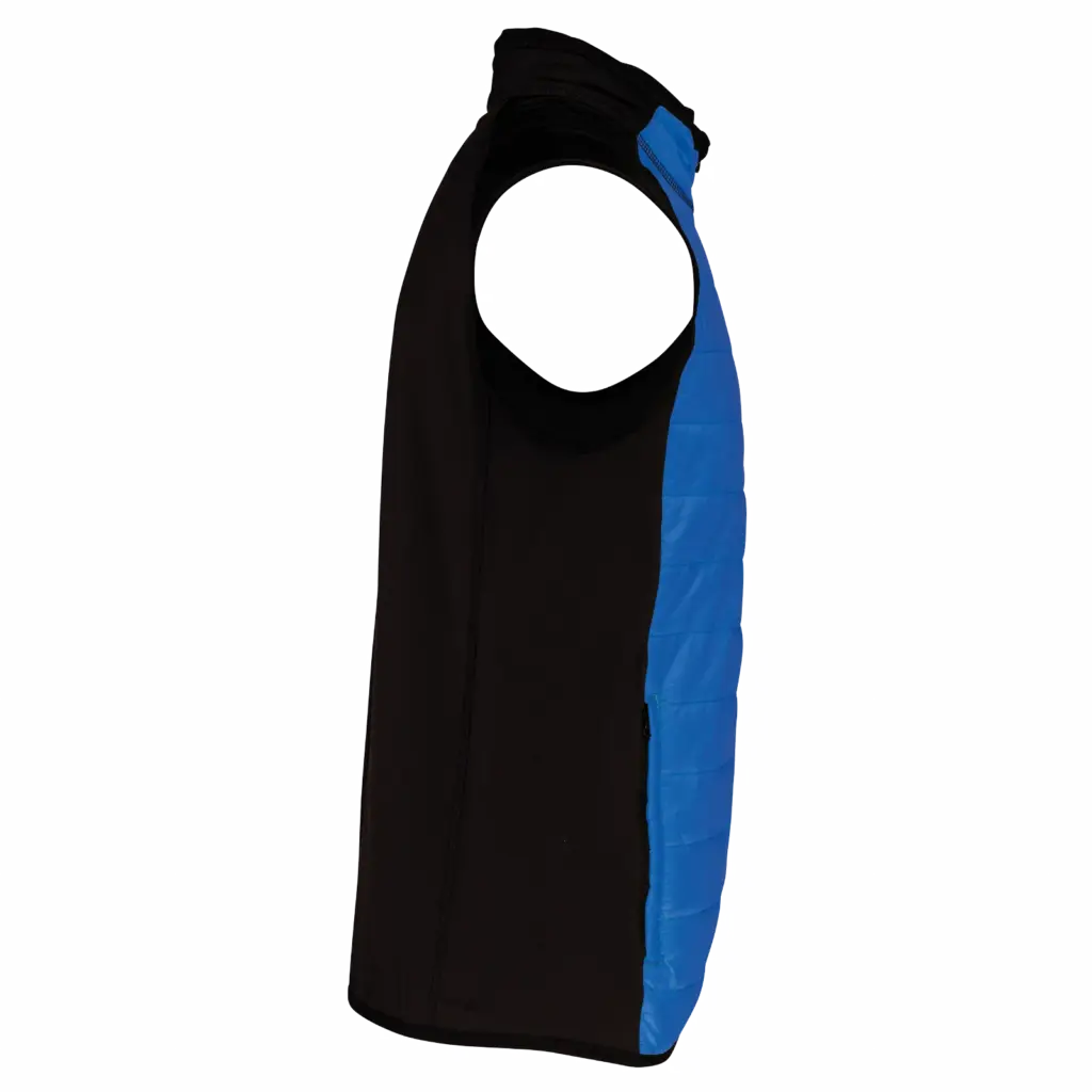 PS_PA235-S_DARKROYALBLUE-BLACK - Hidalgo BODYWARMER IN TWEE STOFFEN, dark royal blue / black — productfoto 6