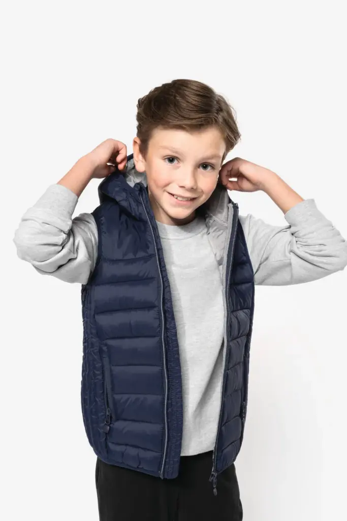 PA238-3_2025 - Hidalgo Bodywarmer met capuchon kids — productfoto 3