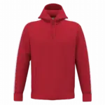 PA3055 - Uniseks tweekleurige teamwear hoodie, sporty red / white — productfoto 5