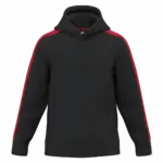PA3056 - Tweekleurige teamwear hoodie voor kinderen, black / sporty red — productfoto 2