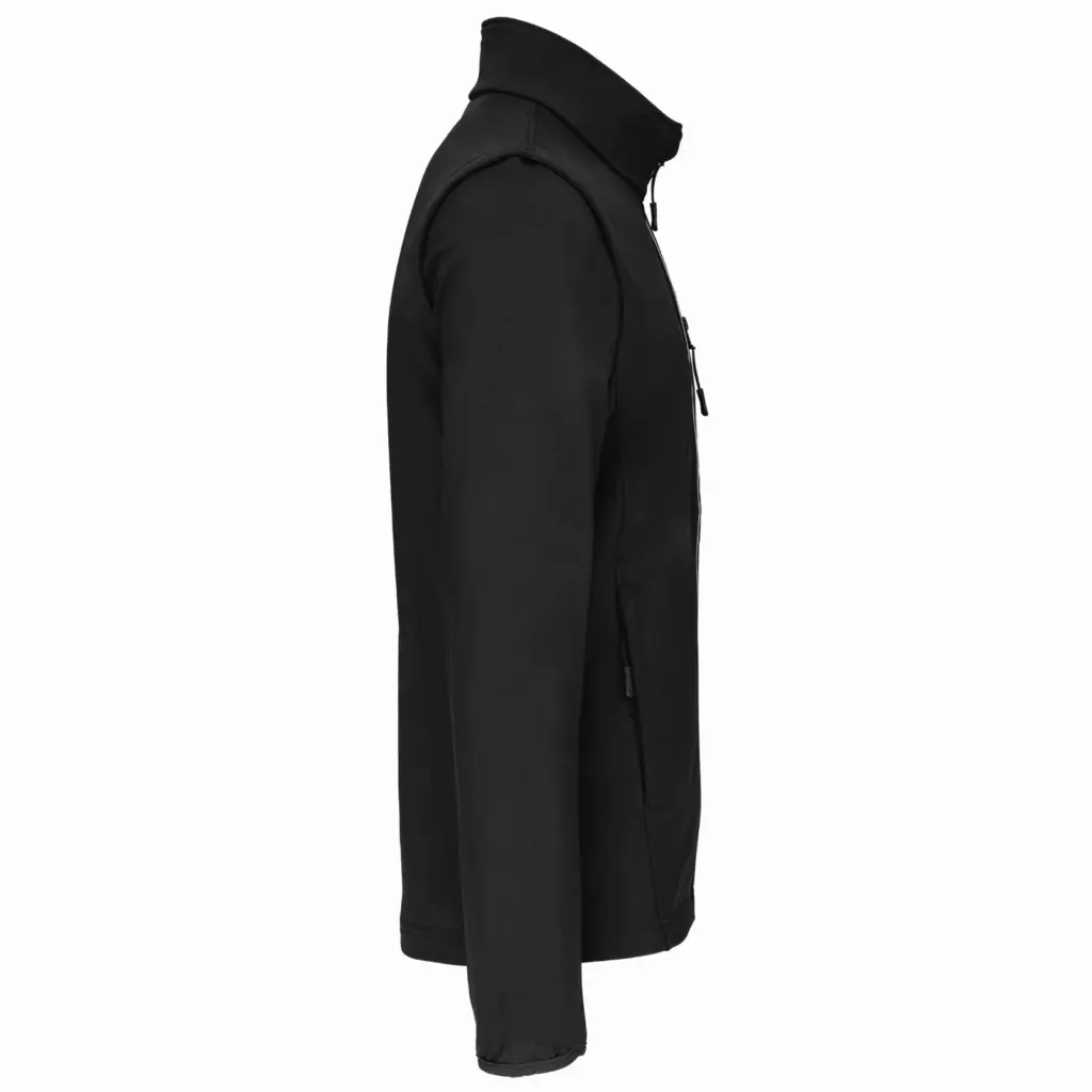 Softshell met afritsbare mouwen, black — productfoto 5