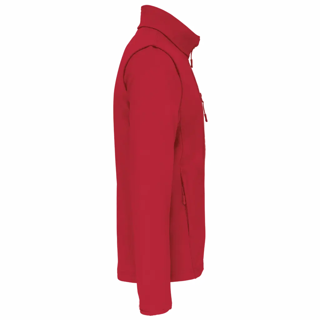 Softshell met afritsbare mouwen, sporty red — productfoto 8