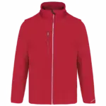 Softshell met afritsbare mouwen, sporty red — productfoto 9