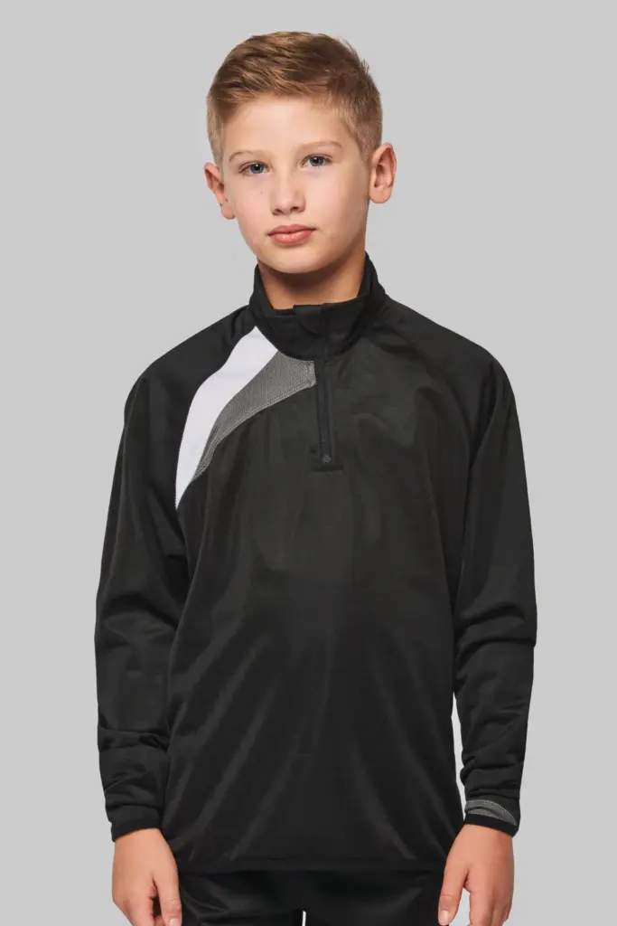 PA329_2022 - Hidalgo Kindertrainingsweater Met Ritskraag — productfoto 3