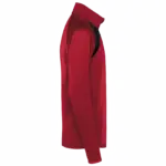 Kindertrainingsweater Met Ritskraag, sporty red/black/storm grey — productfoto 5