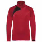 Kindertrainingsweater Met Ritskraag, sporty red/black/storm grey — productfoto 6