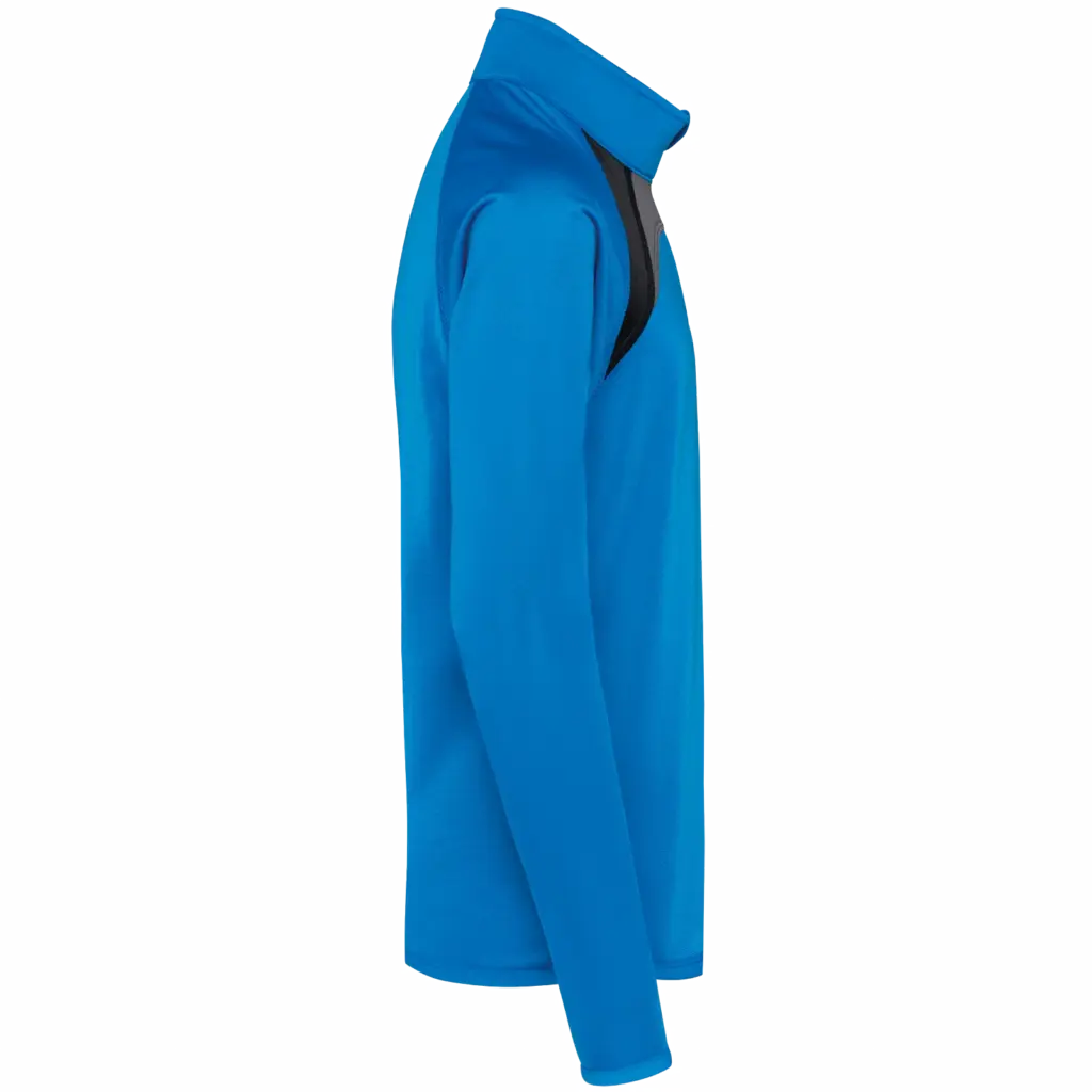 PS_PA329-S_SPORTYROYALBLUE-BLACK-STORMGREY - Hidalgo Kindertrainingsweater Met Ritskraag, sporty royal blue / black / storm grey — productfoto 6