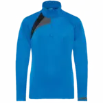 Kindertrainingsweater Met Ritskraag, sporty royal blue / black / storm grey — productfoto 7