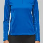 Sport Top ¼ Zip met lange mouwen voor dames