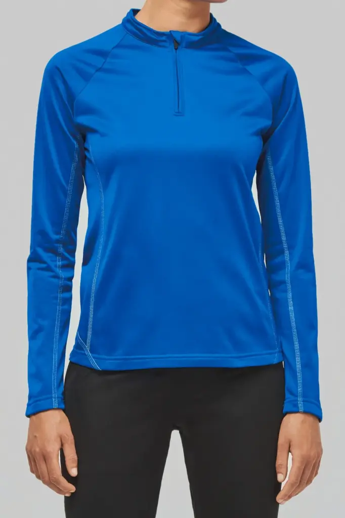 Sport Top ¼ Zip met lange mouwen voor dames