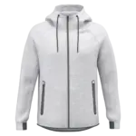 Herenjasje met capuchon performance, ash heather — productfoto 5