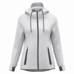 Damesjasje met capuchon performance, ash heather — productfoto 5