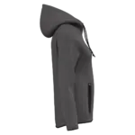 Damesjasje met capuchon performance, deep grey heather — productfoto 5