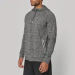 Unisex sportsweater Met Capuchon En Ritskraag — productfoto 2