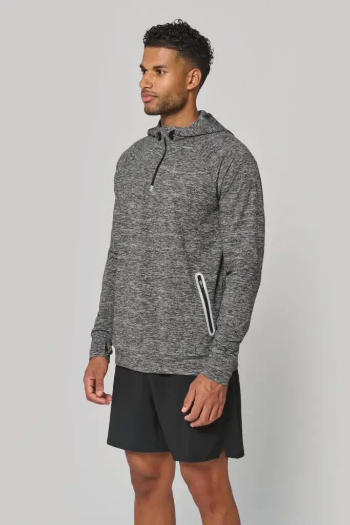 PA360_2026 - Hidalgo Unisex sportsweater Met Capuchon En Ritskraag — productfoto 2