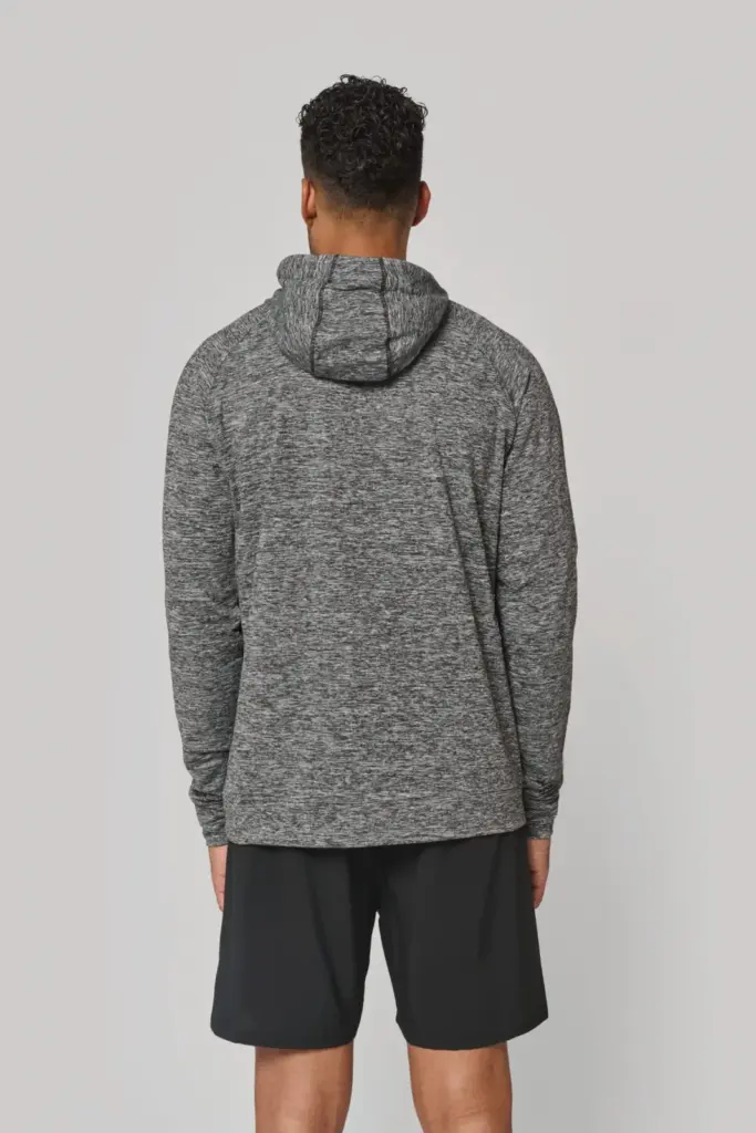 PA360-4_2026 - Hidalgo Unisex sportsweater Met Capuchon En Ritskraag — productfoto 3