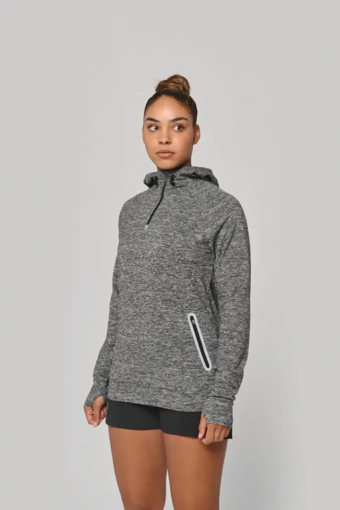 PA360-11_2026 - Hidalgo Unisex sportsweater Met Capuchon En Ritskraag — productfoto 4