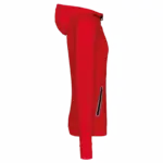 PS_PA360-S_RED - Hidalgo Unisex sportsweater Met Capuchon En Ritskraag — productfoto 8