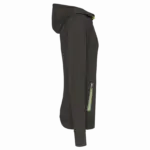 PS_PA360-S_DARKGREY - Hidalgo Unisex sportsweater Met Capuchon En Ritskraag, dark grey — productfoto 6