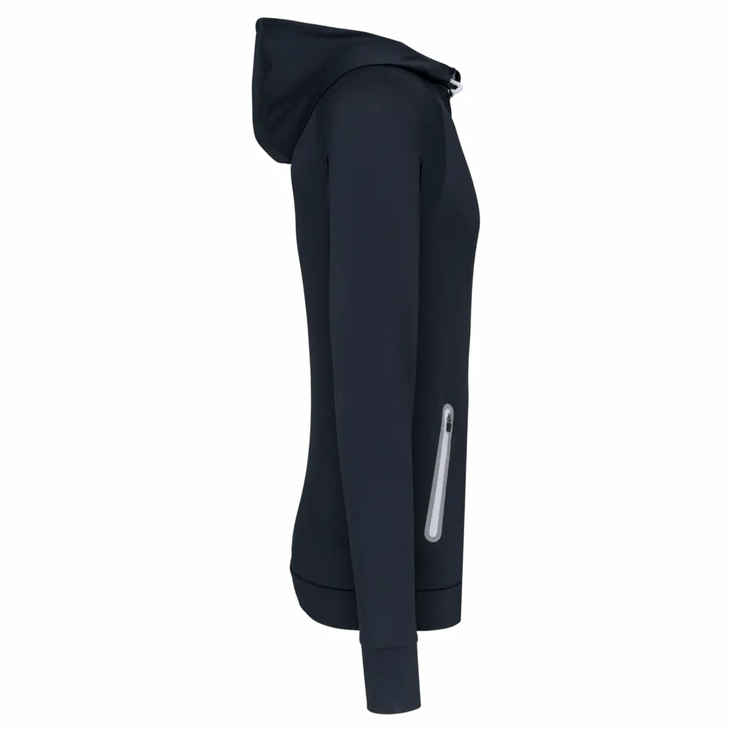 PS_PA360-S_NAVY - Hidalgo Unisex sportsweater Met Capuchon En Ritskraag, navy — productfoto 7