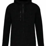Heather herenvest met capuchon, dark grey melange — productfoto 6