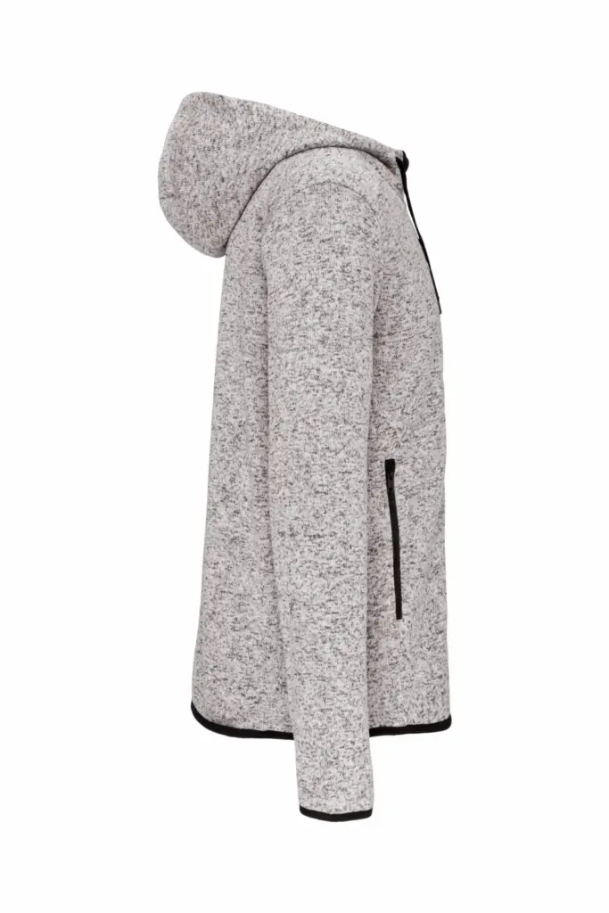 Heather herenvest met capuchon, light grey melange — productfoto 6