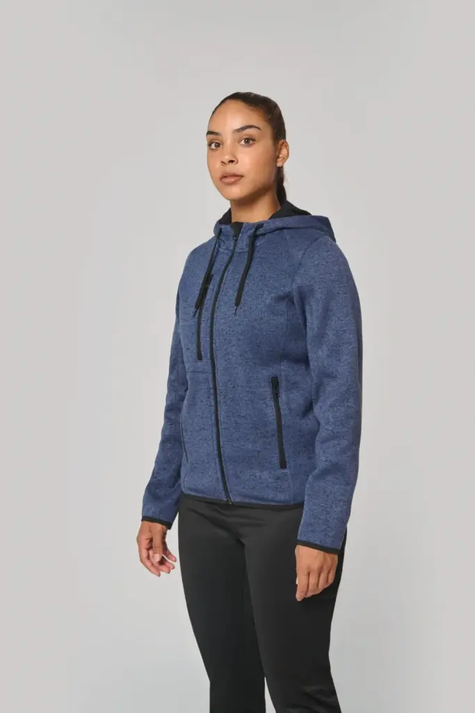 Heather damesvest met capuchon