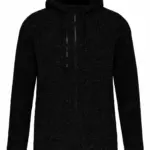 Heather damesvest met capuchon, dark grey melange — productfoto 3