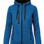 Heather damesvest met capuchon, light royal blue melange — productfoto 5