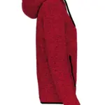PS_PA366-S_REDMELANGE - Hidalgo Heather damesvest met capuchon, red melange — productfoto 6