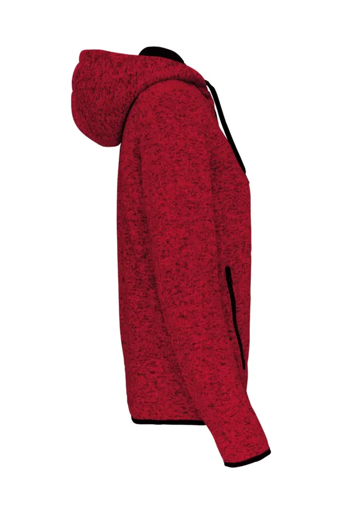 PS_PA366-S_REDMELANGE - Hidalgo Heather damesvest met capuchon, red melange — productfoto 6