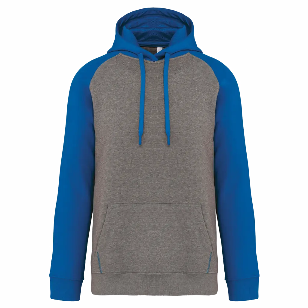 Hoodie bedrucken PA369 zweifarbig Raglan Fleece XS-3XL — Produktfoto 7