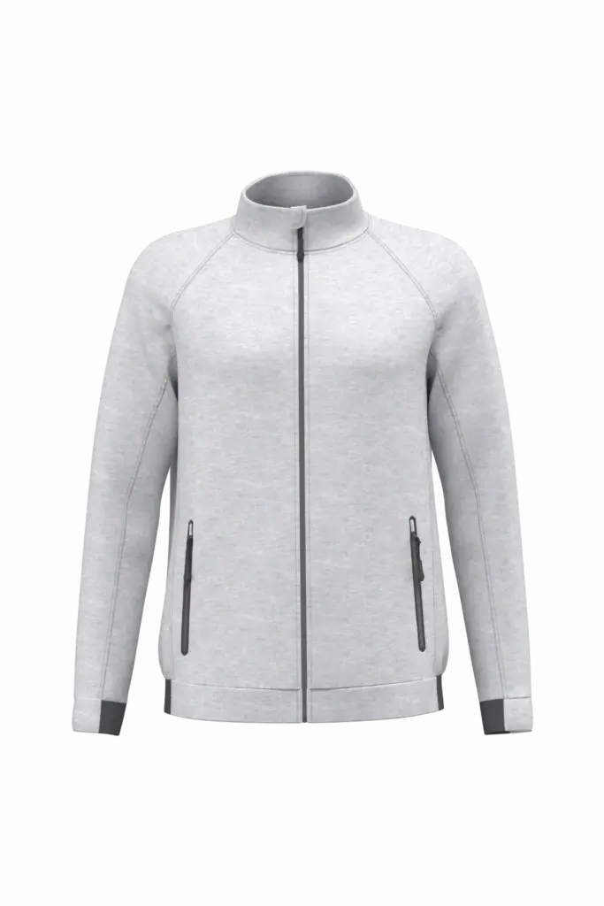 Jasje met opstaande kraag, ash heather — productfoto 5