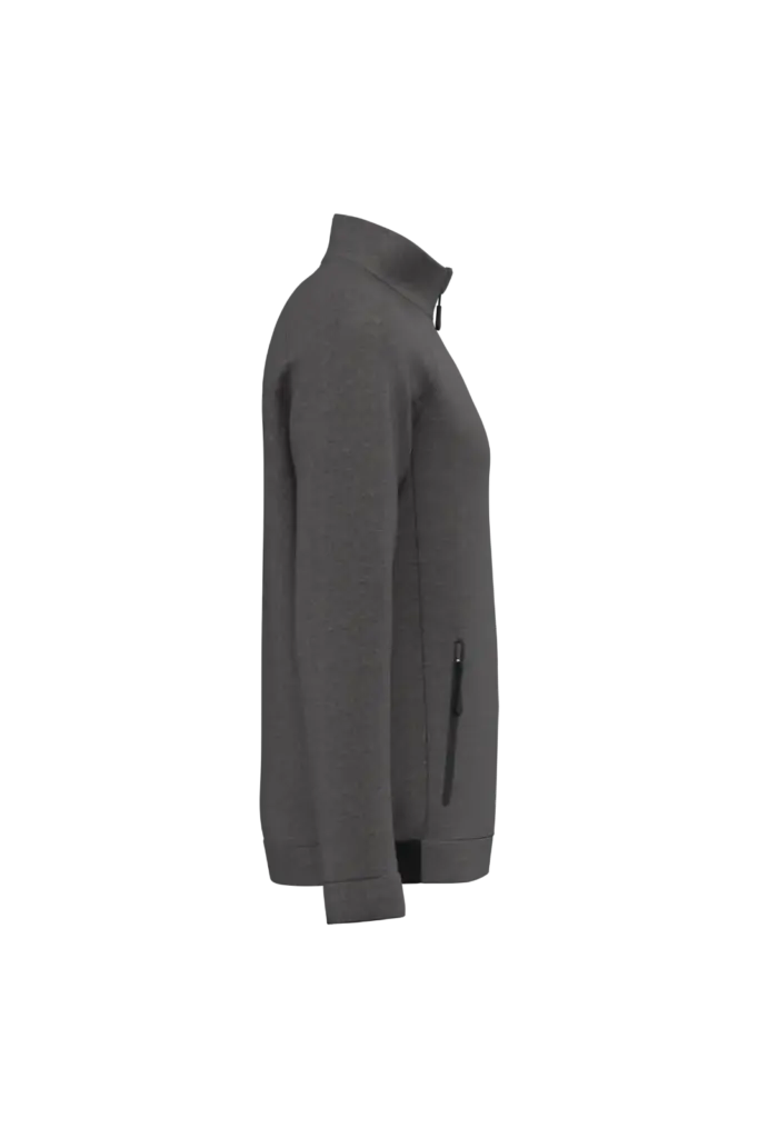Jasje met opstaande kraag, deep grey heather — productfoto 5