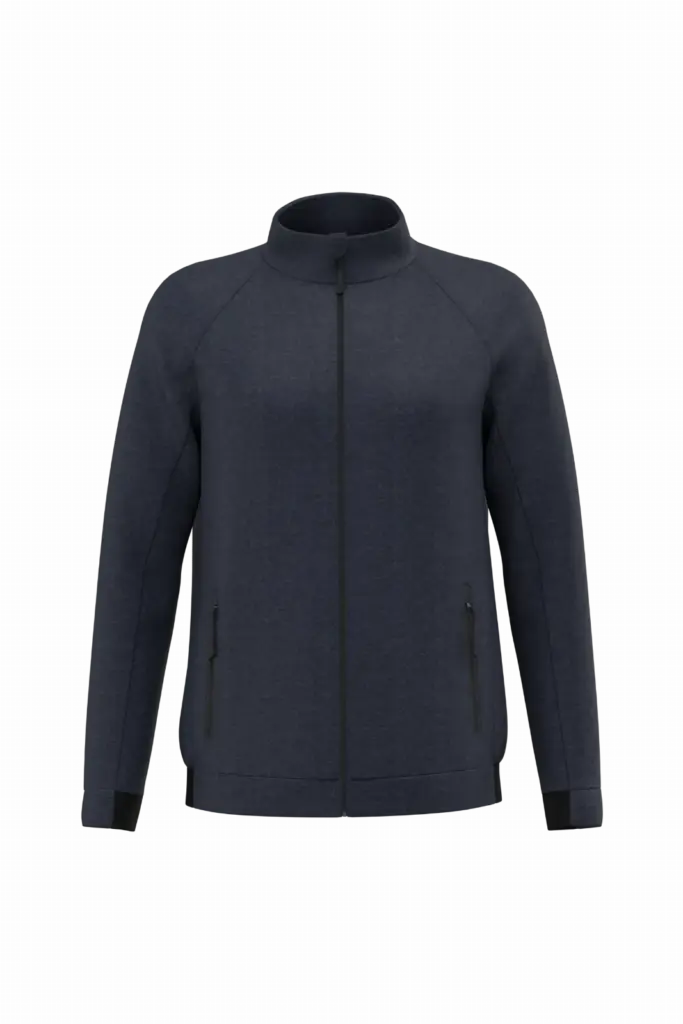 Jasje met opstaande kraag, french navy heather — productfoto 8