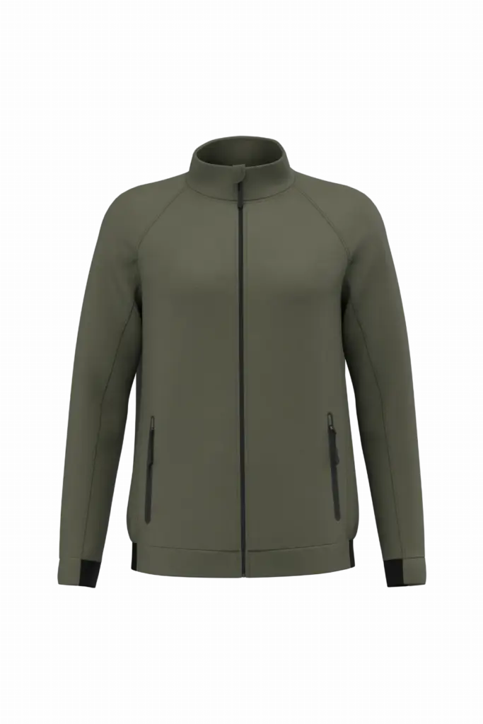 Jasje met opstaande kraag, sporty khaki — productfoto 9