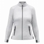 Damesjasje met opstaande kraag, ash heather — productfoto 5