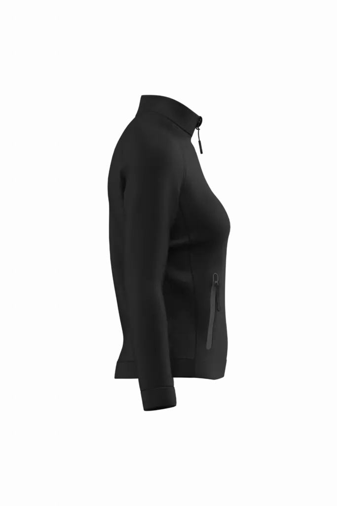 Damesjasje met opstaande kraag, black — productfoto 5