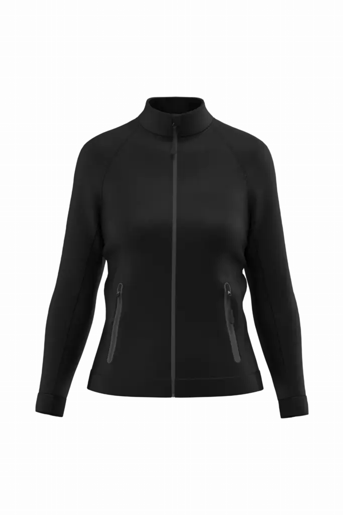 Damesjasje met opstaande kraag, black — productfoto 6